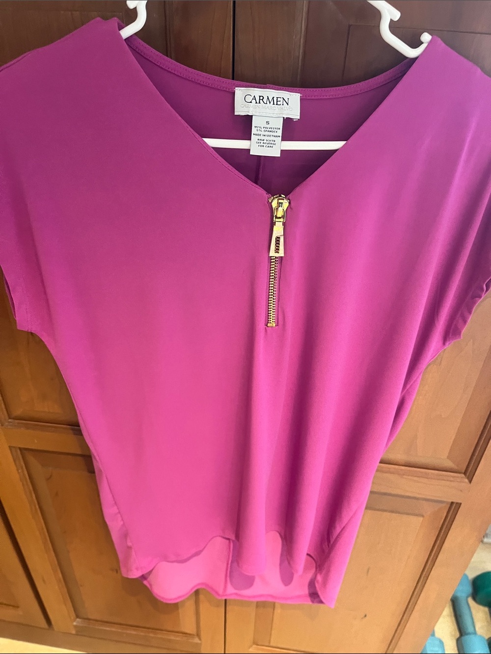 Hot pink sleeveless top